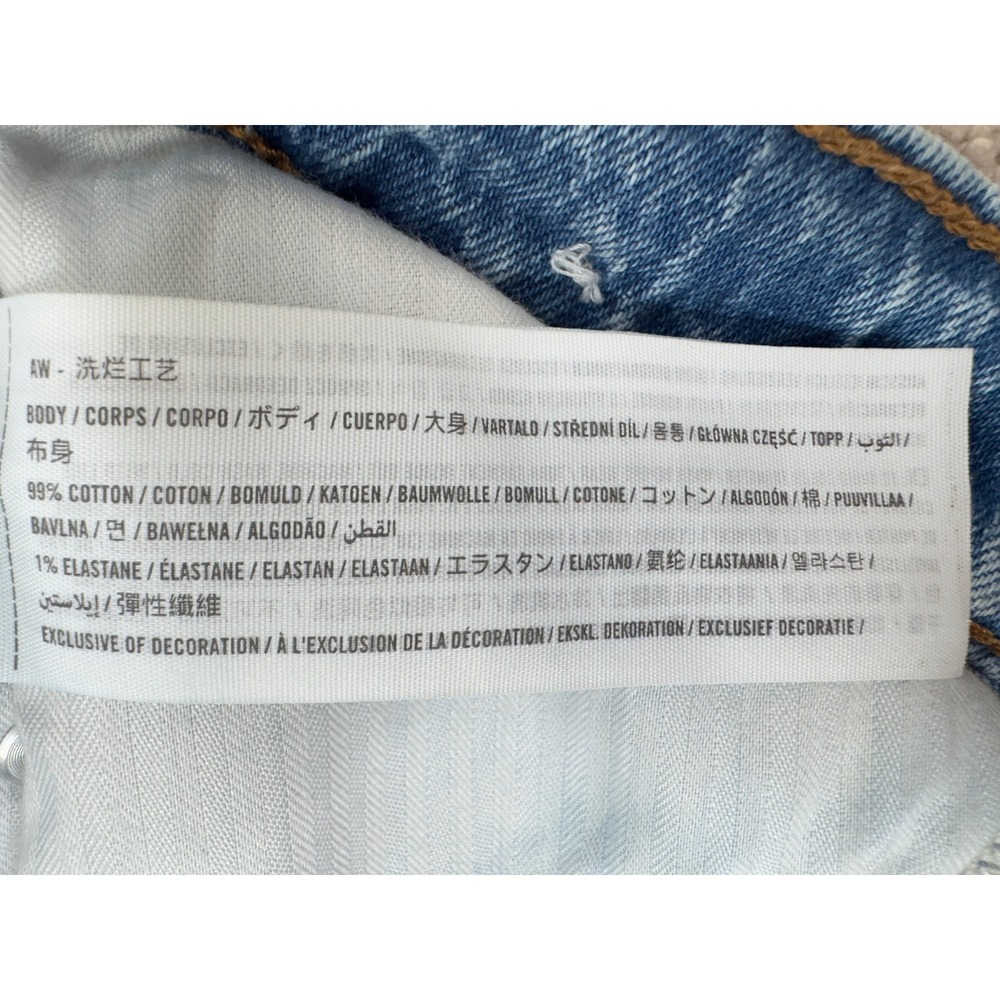 Abercrombie & Fitch The 90s Straight Ultra High Rise Jeans Medium Wash 24 00R - Picture 13 of 16